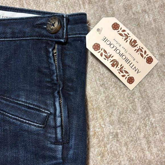 Sz 29 Sz 8 Anthropologie Pilcro and the letterpress Denim Leggings side zip - Picture 4 of 6